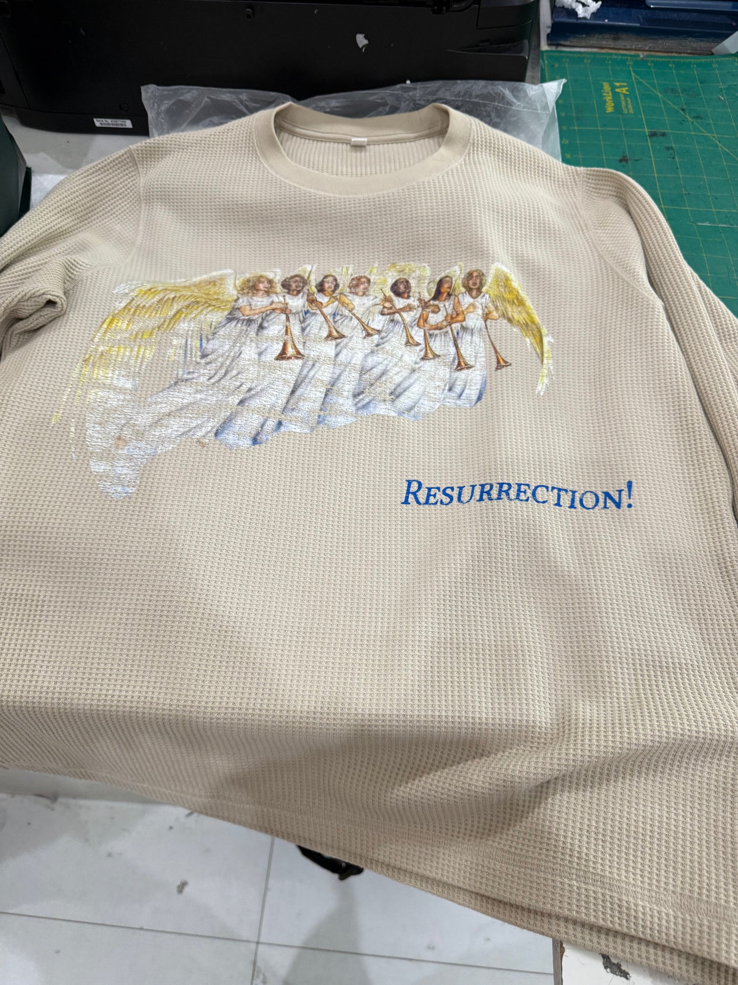 Resurrection: 7 Trumpets Waffle Knit!